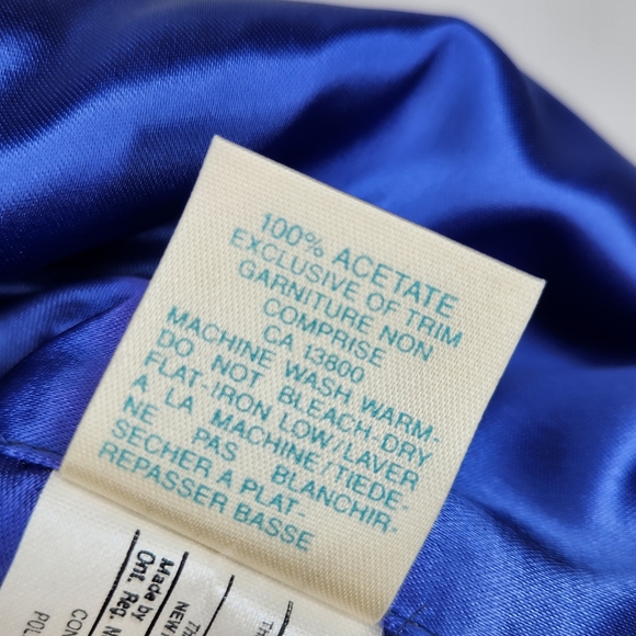 Vintage Royal Blue Quilted Velvet Evening Bag - Picture 7 of 7